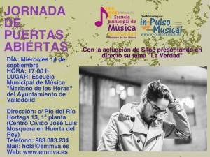 Jornada de Puertas Abiertas- Escuela Municipal de Música "Mariano de las Heras" del Ayuntamiento de Valladolid