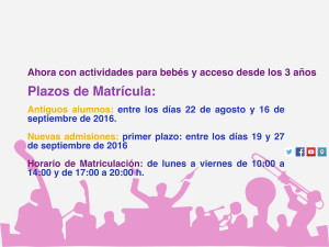 emmva apertura matrícula Escuela Municipal de Música de Valladolid