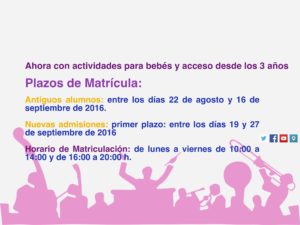 emmva apertura matrícula Escuela Municipal de Música de Valladolid
