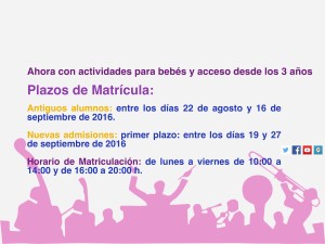 emmva apertura matrícula Escuela Municipal de Música de Valladolid