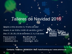 Escuela Municipal de Música de Valladolid talleres-de-navidad