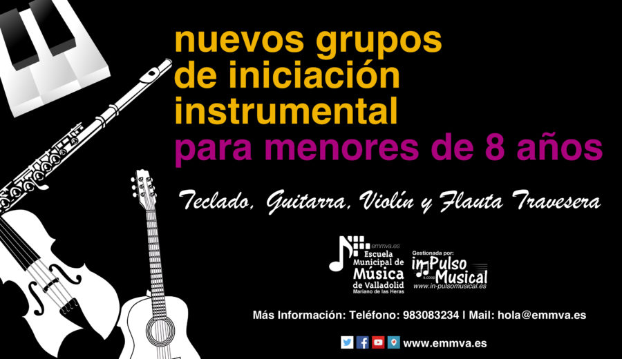 nuevos grupos iniciación instrumental Escuela Municipal de Música de Valladolid