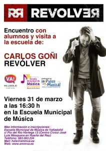 Visita Revólver a la Escuela Municipal de Música de Valladolid