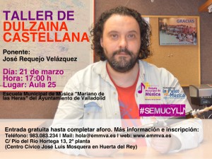 Taller Dulzaina Escuela Municipal de Música de Valladolid
