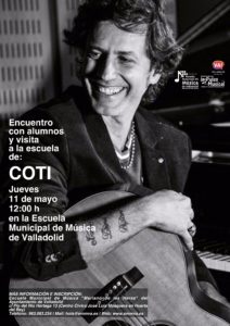 Visita de Coti a la Escuela Municipal de Música de Valladolid