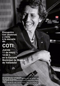 Visita de Coti a la Escuela Municipal de Música de Valladolid