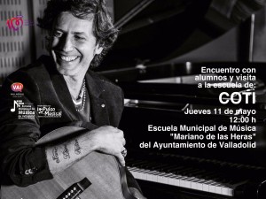 Visita de Coti a la Escuela Municipal de Música de Valladolid