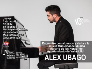 Visita Alex Ubago Escuela Municipal de Música de Valladolid