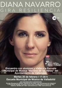 Visita Diana Navarro Escuela Municipal de Música de Valladolid