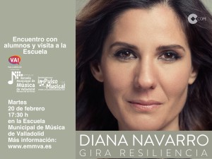 Visita Diana Navarro a la Escuela Municipal de Música de Valladolid EMMVA